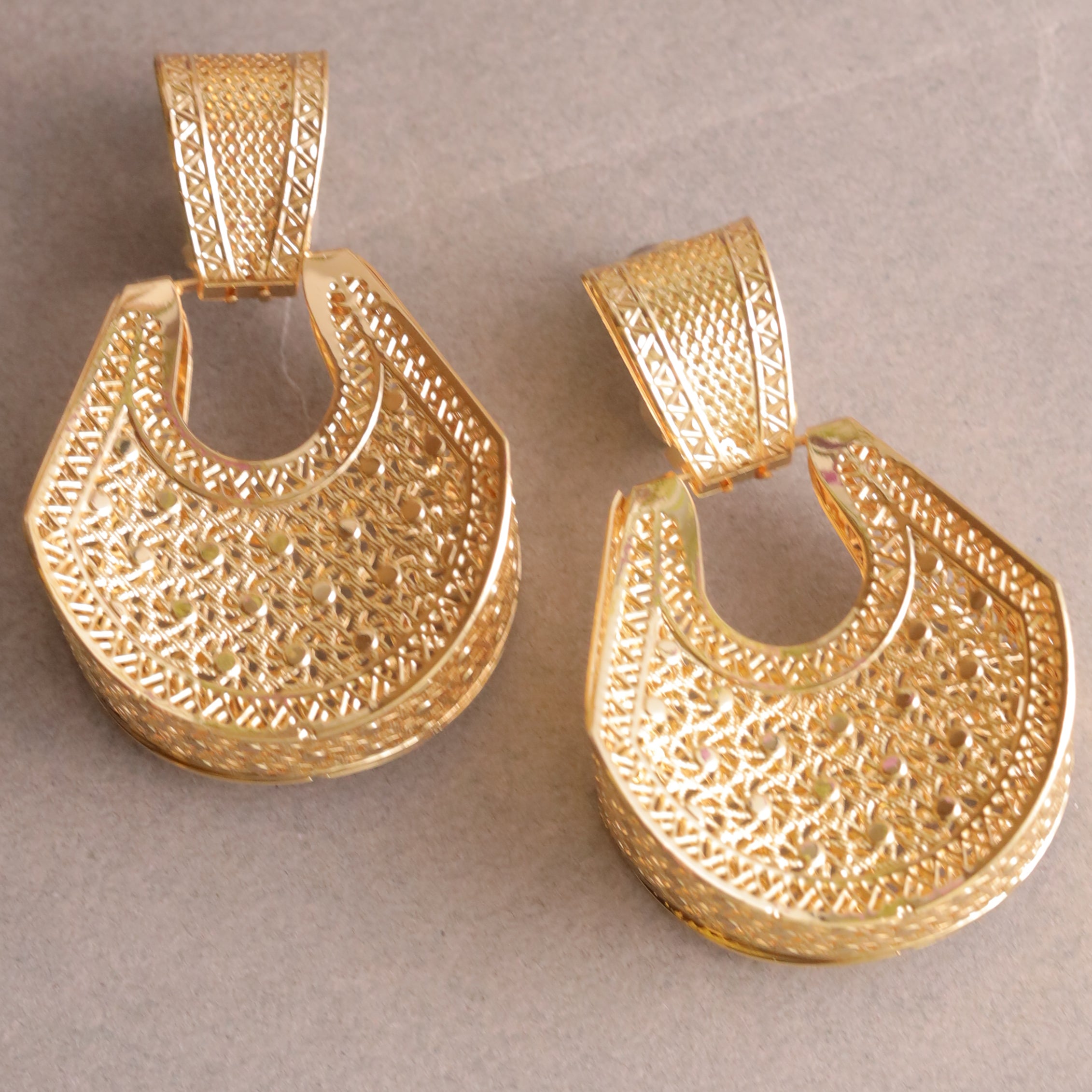 Majesty Gold Plated Earrings