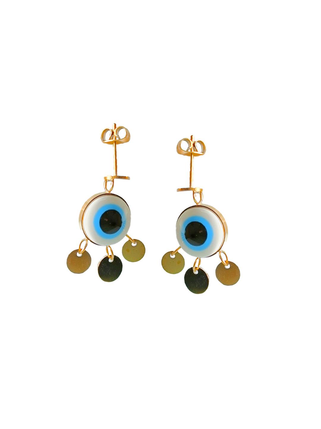 Symbolic Evil Eye Studs - Zeraki Jewels 