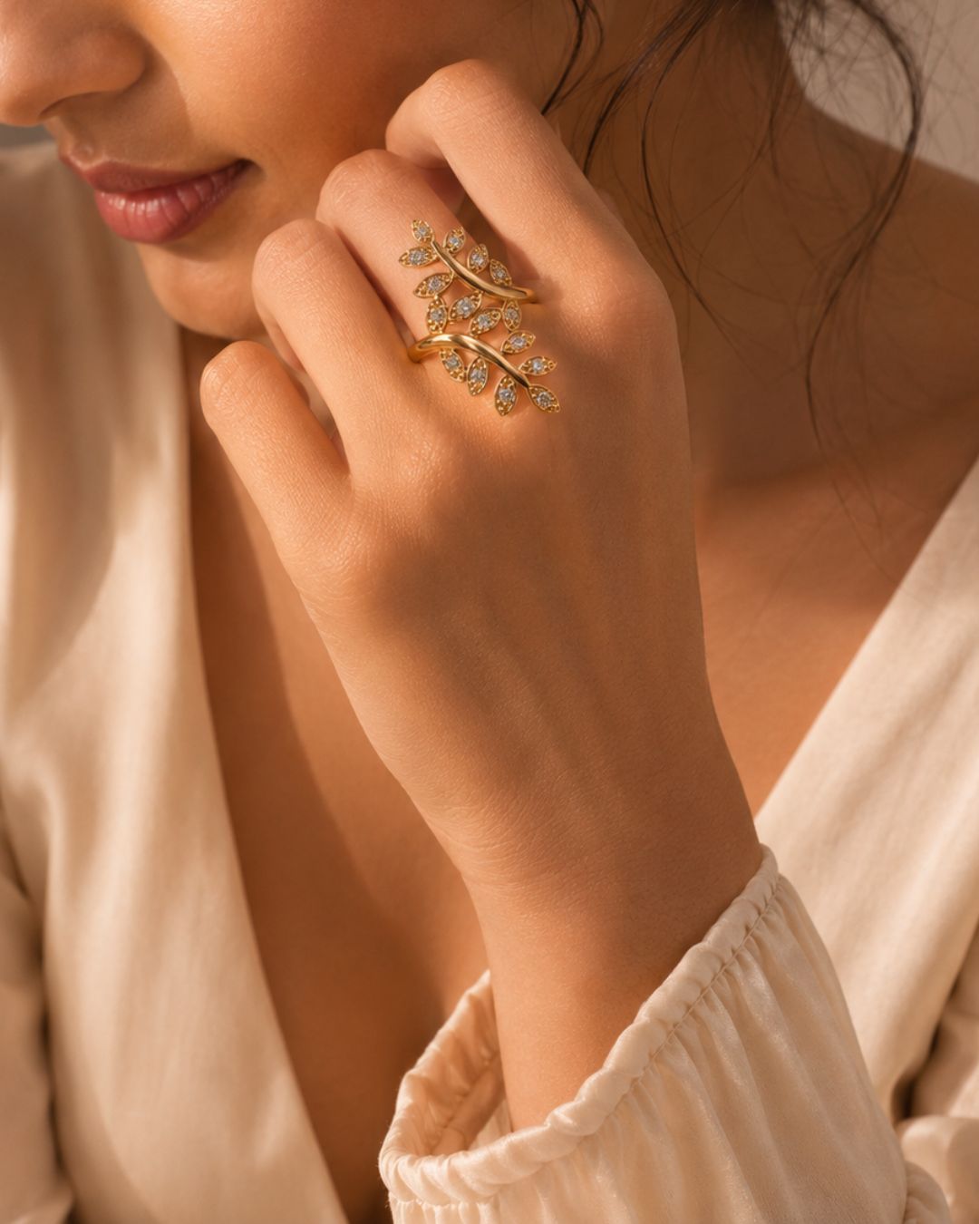 Lime Adjustable Ring