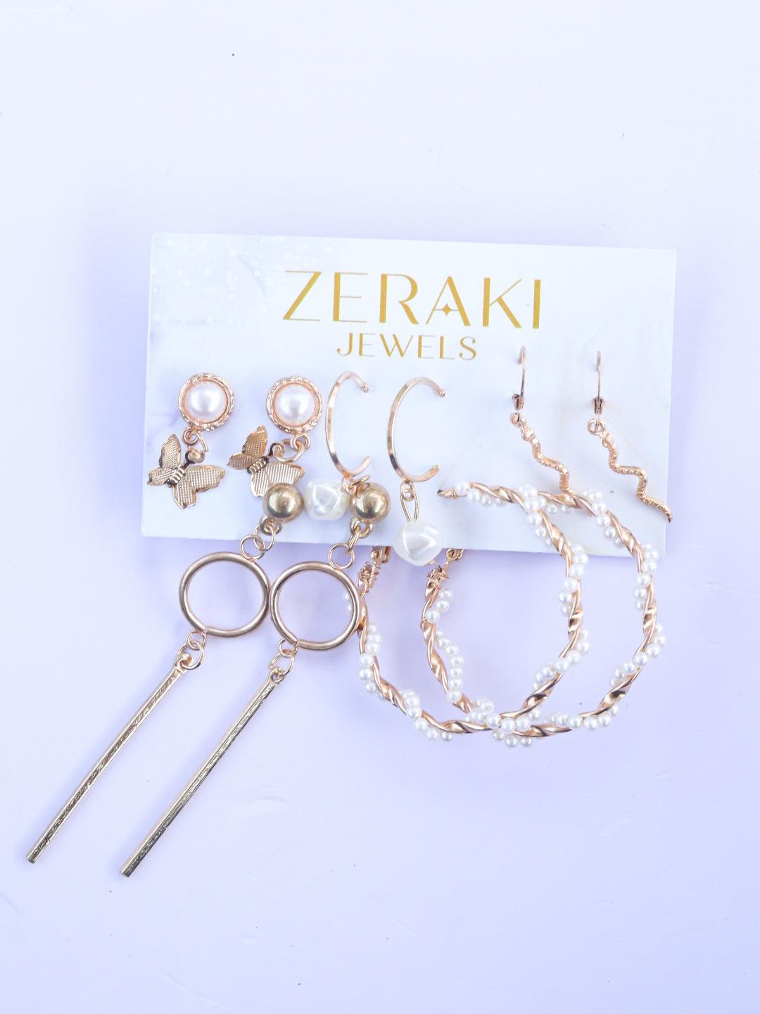 The Five of a Kind Earring Set - Zeraki Jewels 