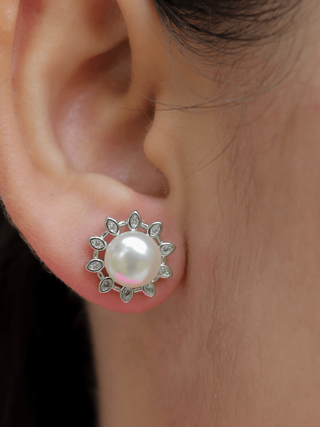 Sunflower Silver Studs - Zeraki Jewels 