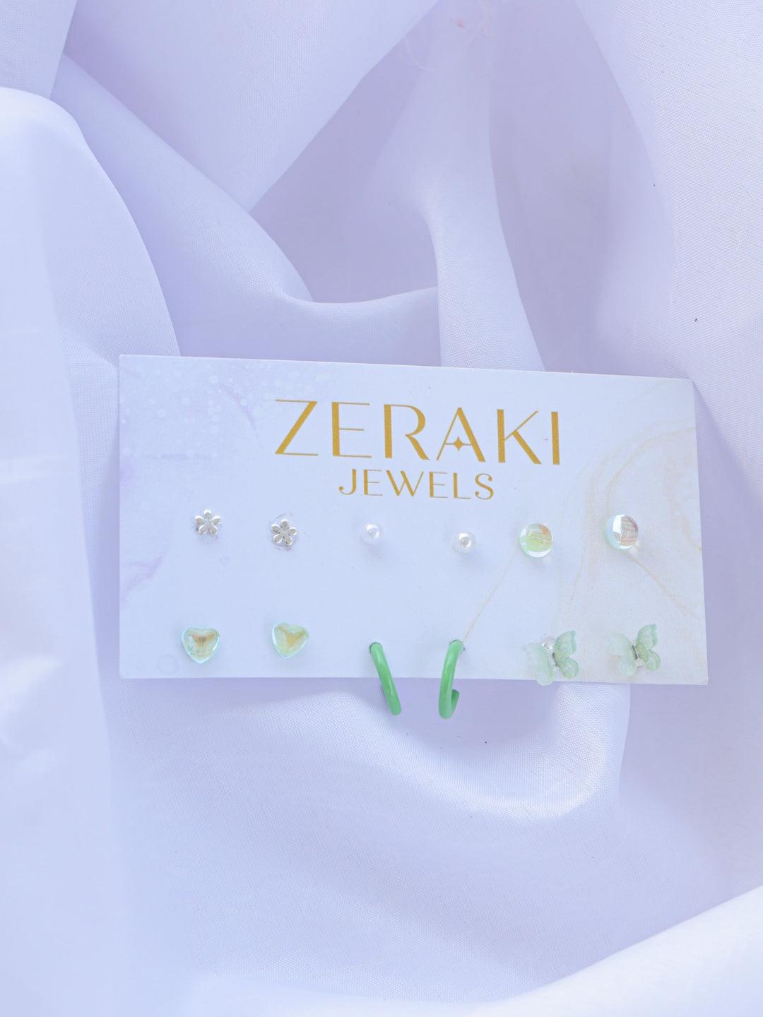 Serene Splendor Earrings Combo - Zerakijewels