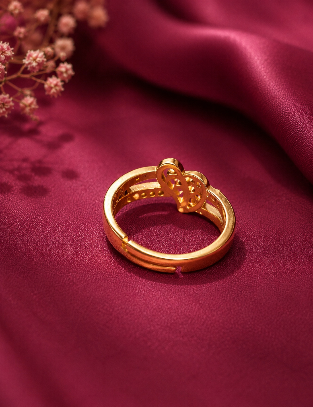 Ruby Eclipse Adjustable Ring
