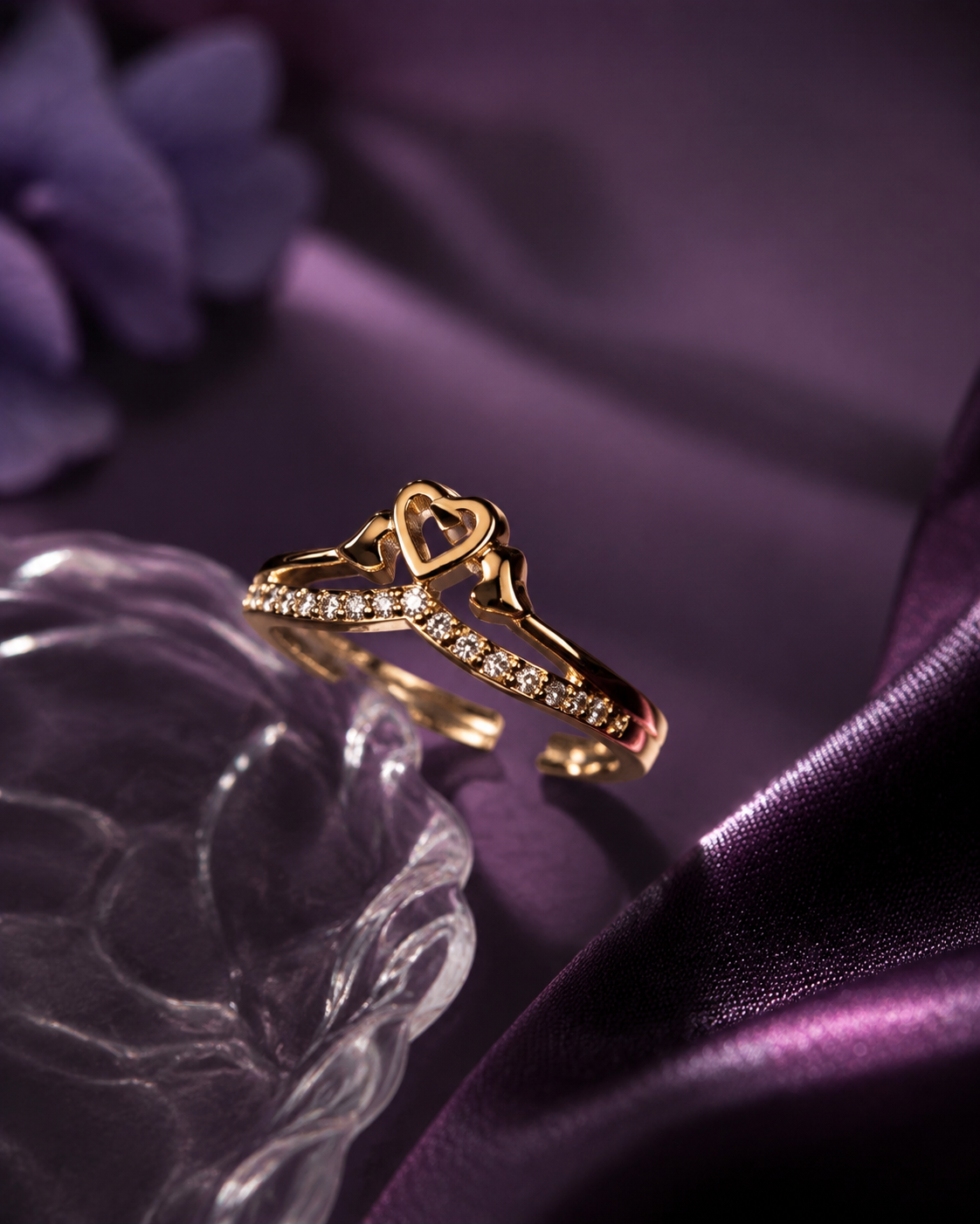Opal Mirage Adjustable Ring