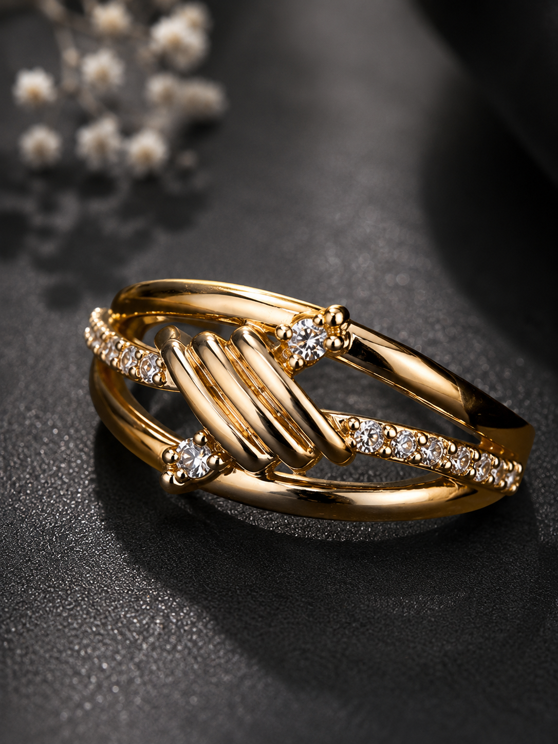 Rose Glow Adjustable Ring