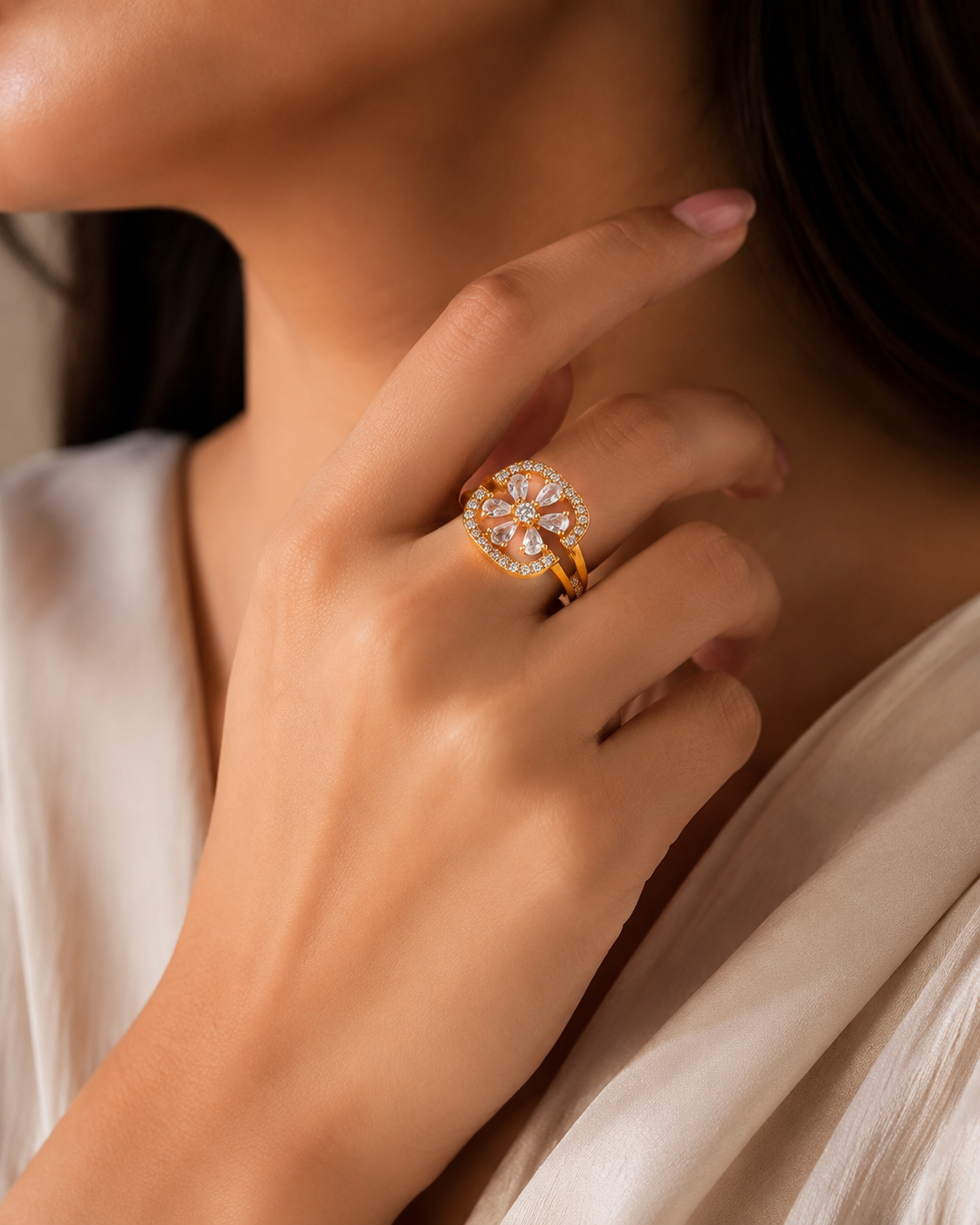 Lotus Adjustable Ring