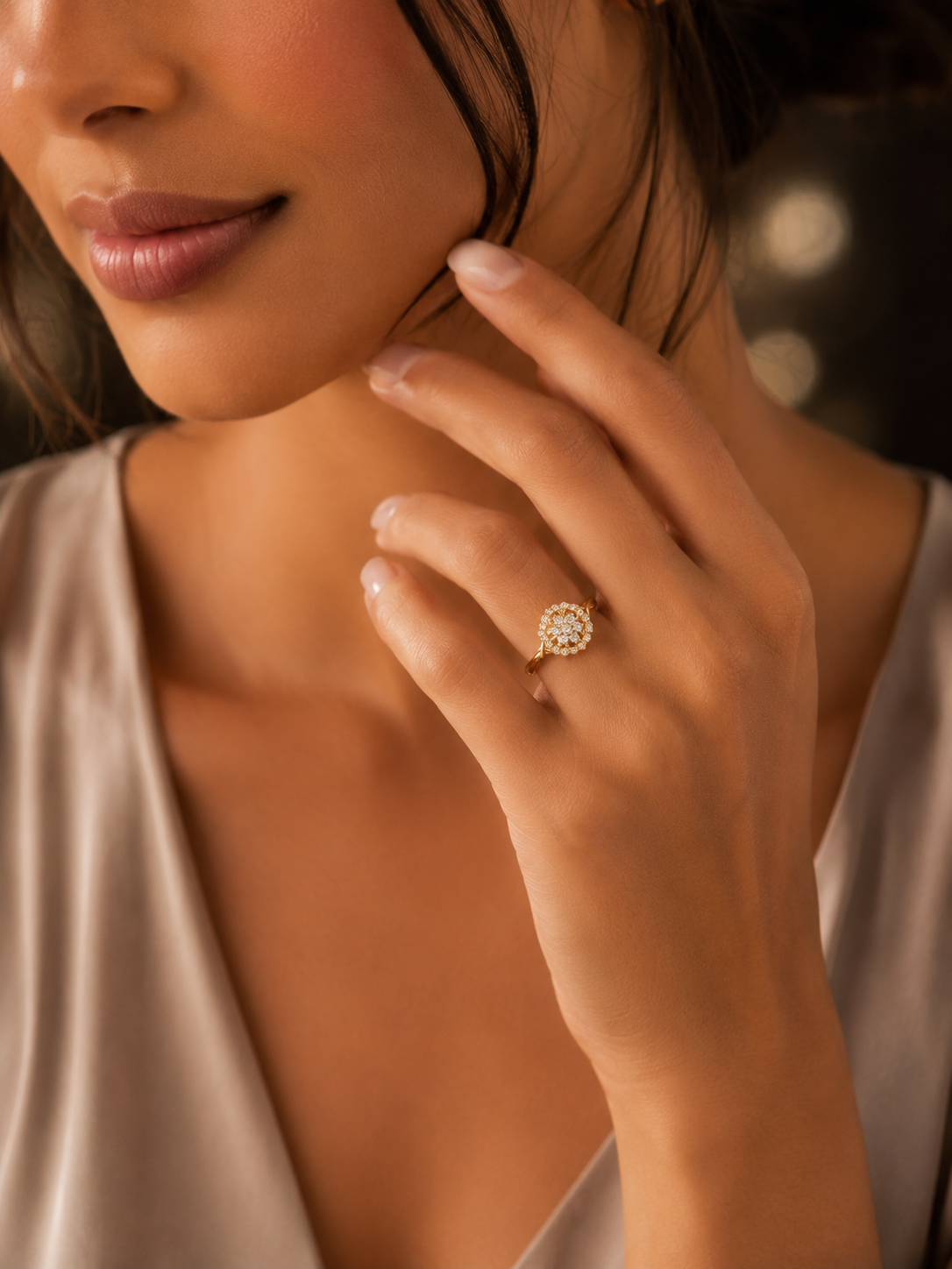 solitaire Adjustable Ring