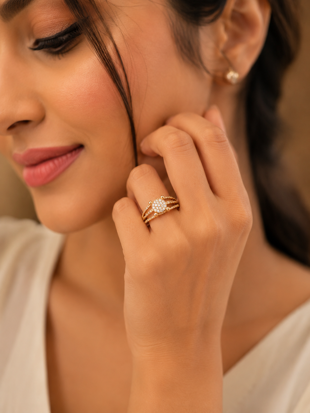Primula Adjustable Ring