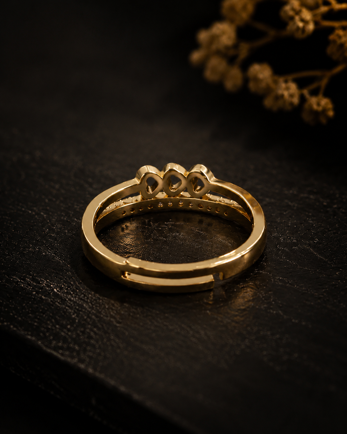 Golden Horizon Adjustable Ring