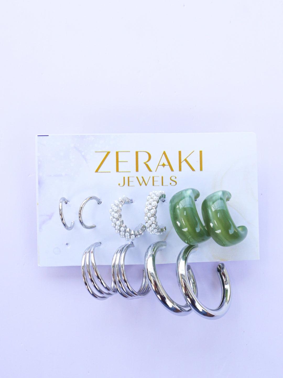 Celestial Charms  Earrings Combo - Zeraki Jewels 