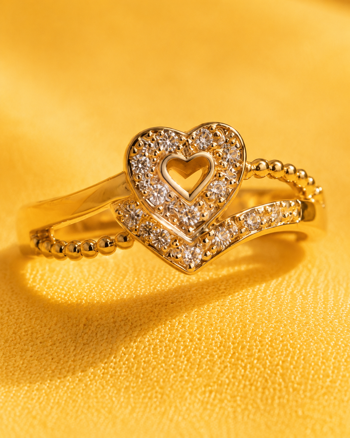 Crimson Adjustable Ring