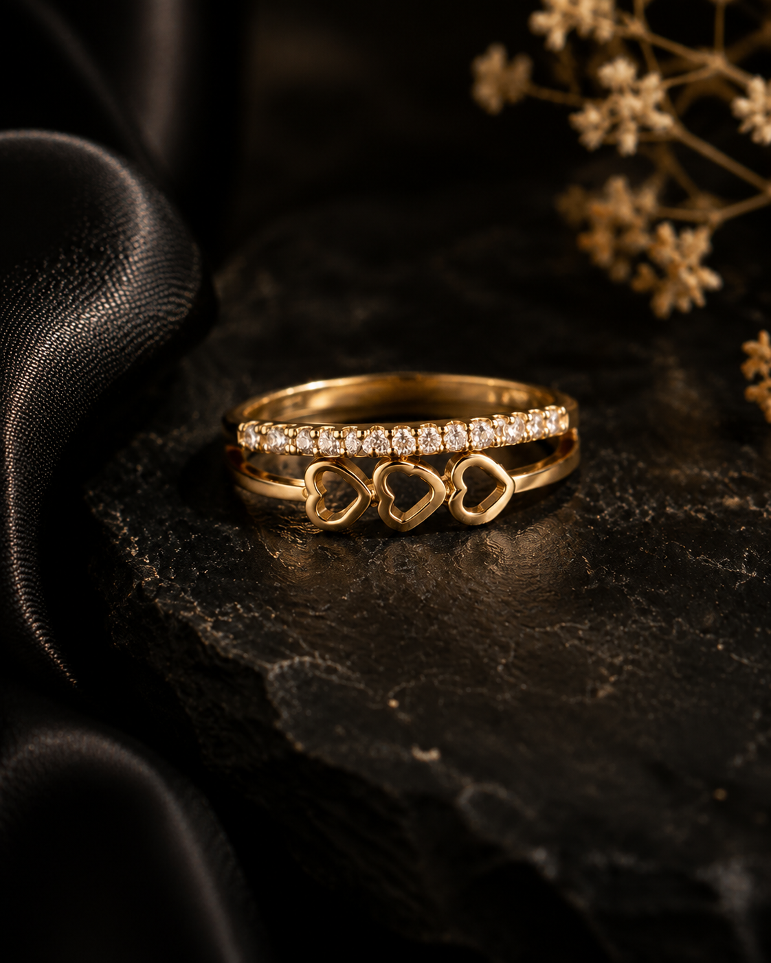 Golden Horizon Adjustable Ring