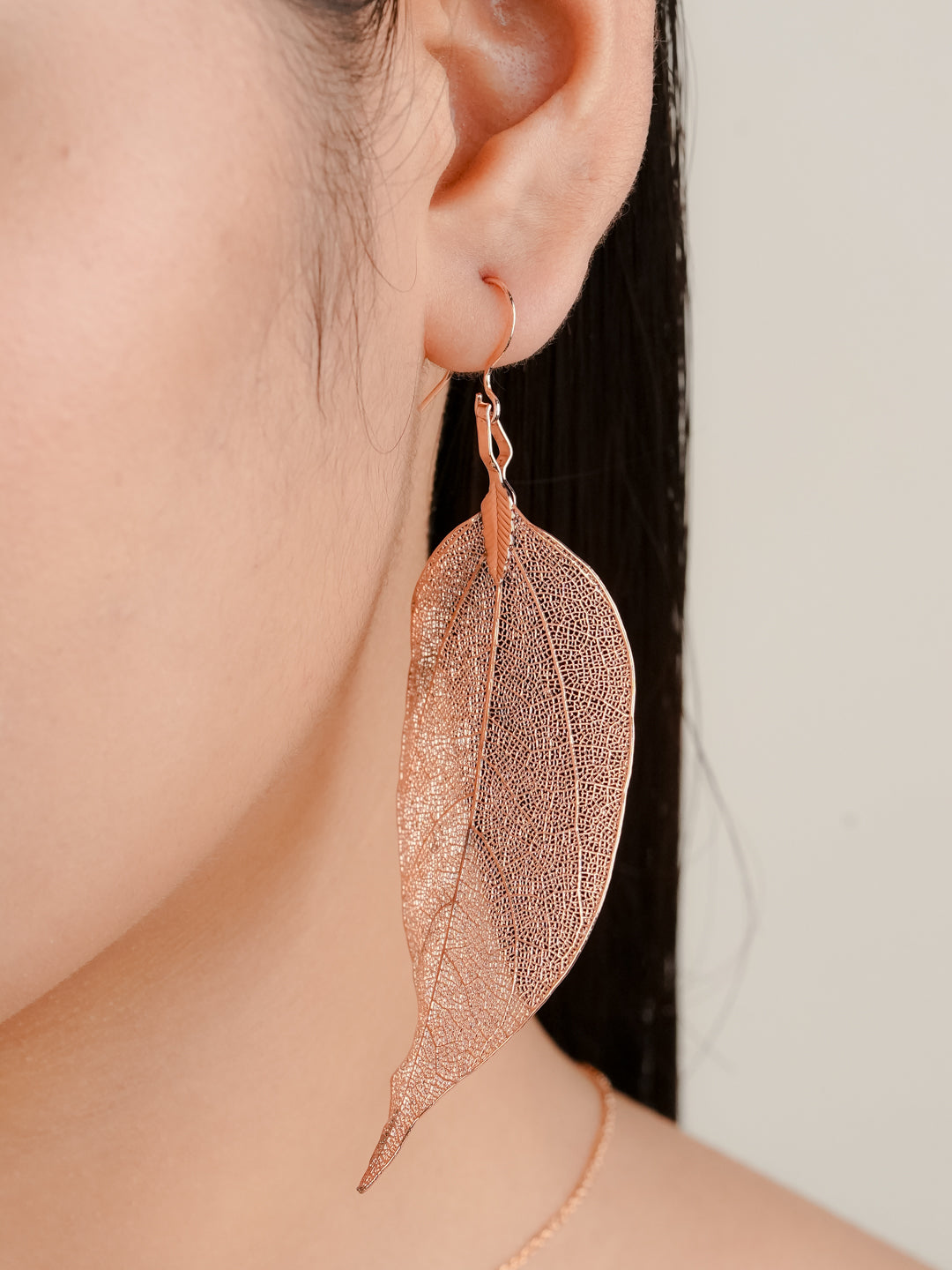 Feuilla Necklace Set (Rose Gold)