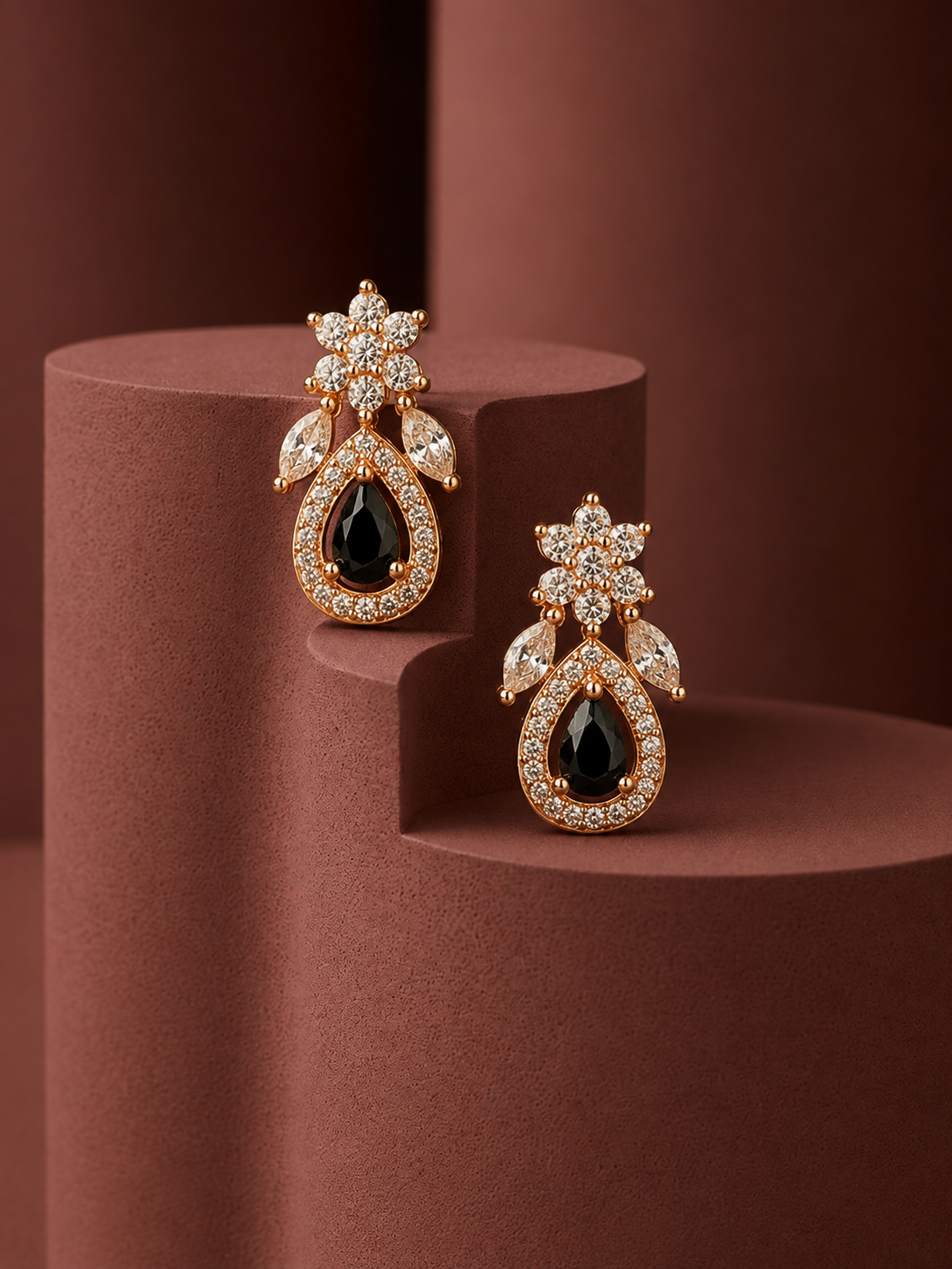 Aanya Black Earrings